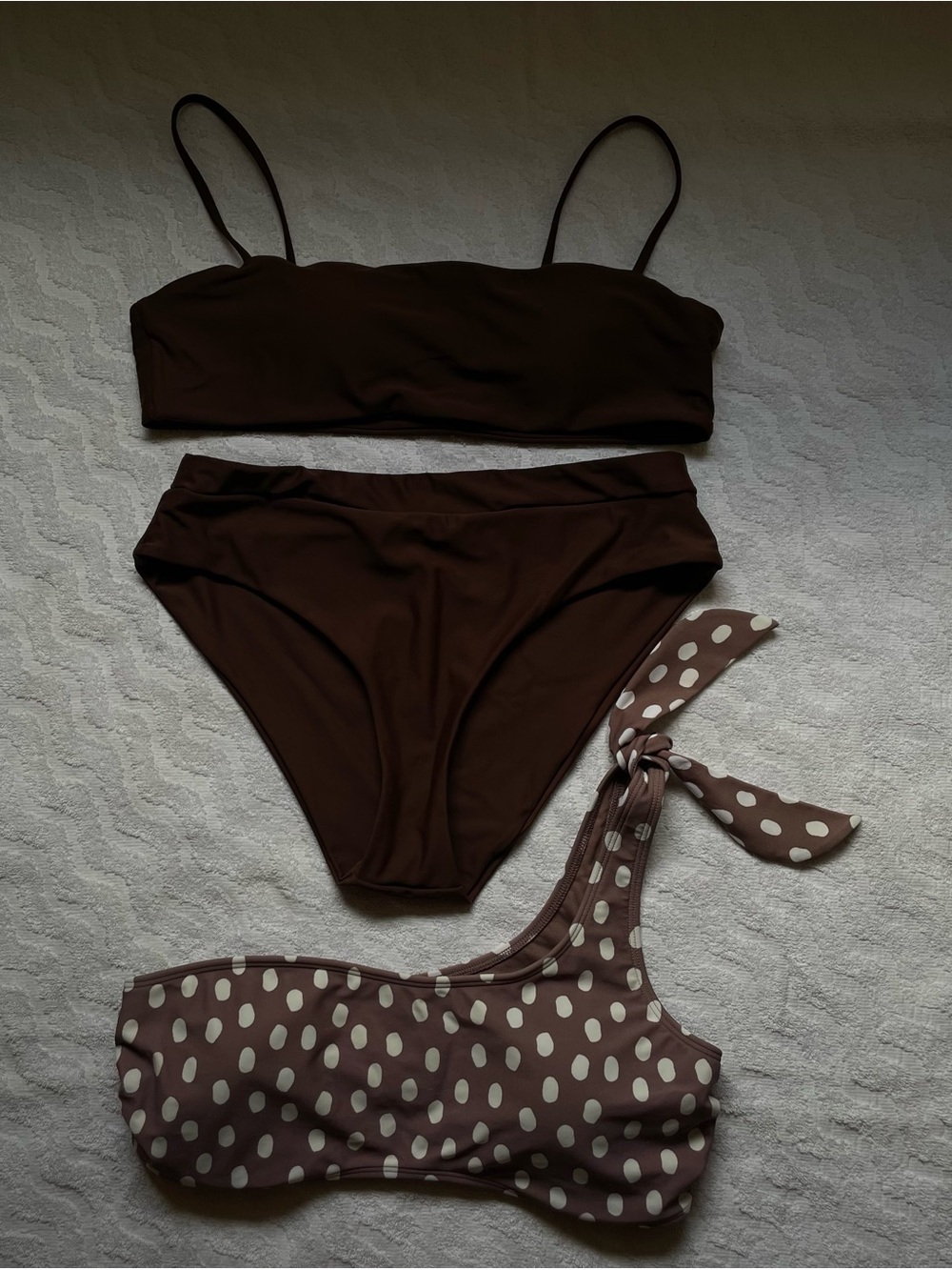 (3) Women’s Chocolate Brown High-Waist Bikini Bundle
☀️No additional discounts